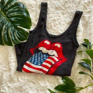 Rolling Stones Gray Tank